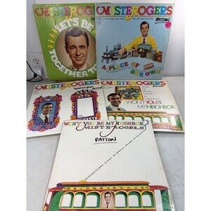 Vintage Mister Rogers vinyl record albums 4 Lp’s Wont You Be My Neighbor